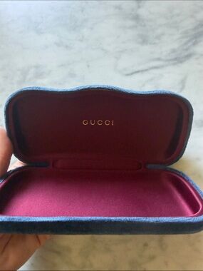 Gucci Burgundy and Blue sunglasses Case